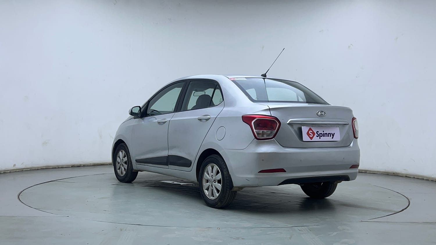 Used 2015 Hyundai Xcent S 1.2 (O) Petrol Manual exterior LEFT REAR CORNER VIEW