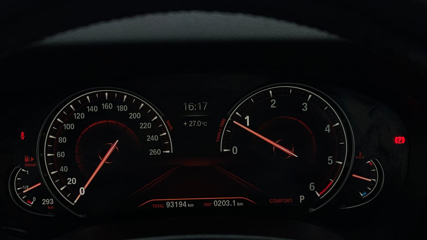 Used 2018 BMW 5 Series 520d Luxury Line Diesel Automatic interior CLUSTERMETER VIEW