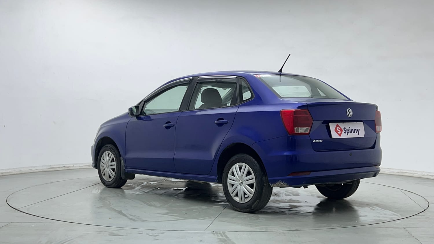 Used 2019 Volkswagen Ameo Trendline 1.0L (P) Petrol Manual exterior LEFT REAR CORNER VIEW