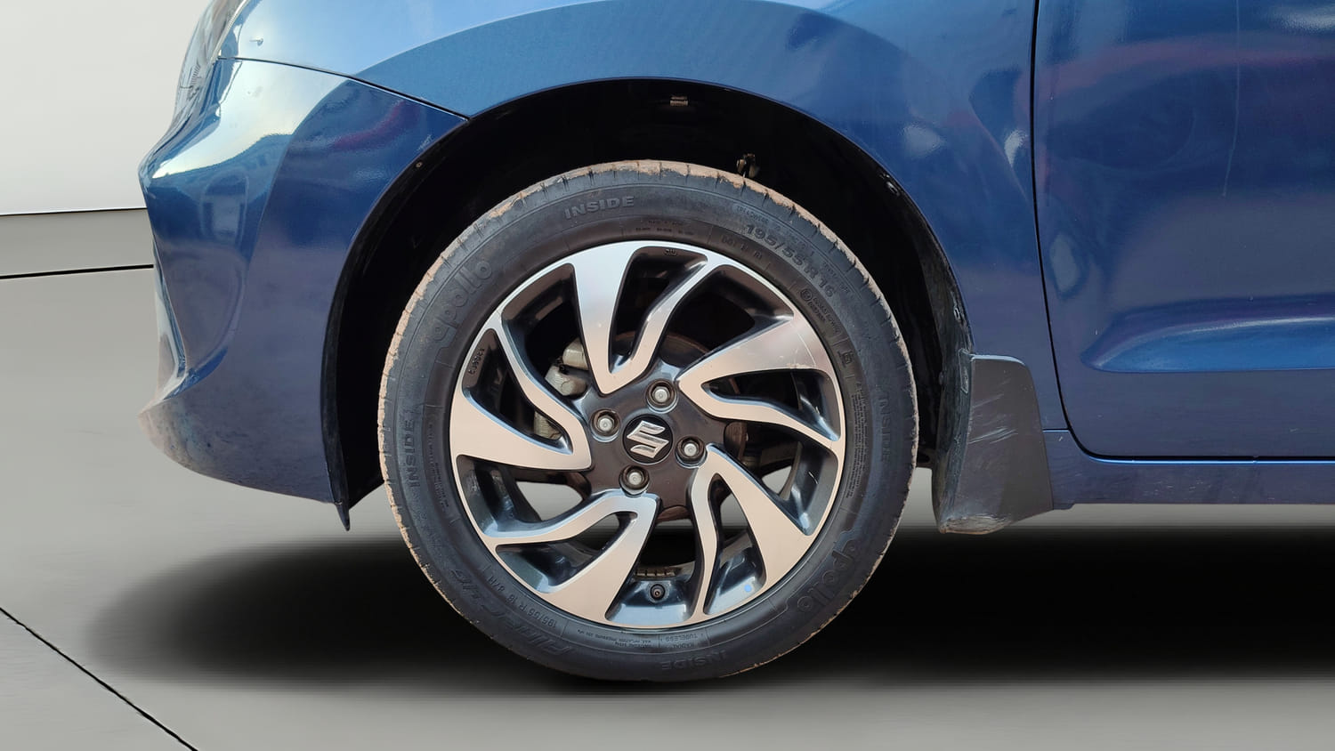 Used 2020 Maruti Suzuki Baleno Alpha Automatic Petrol Automatic tyres LEFT FRONT TYRE RIM VIEW