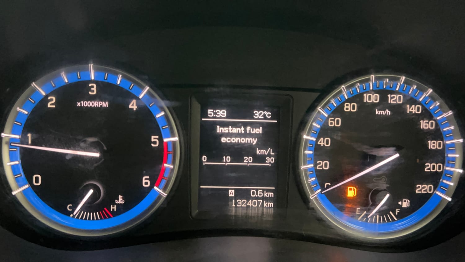 Used 2016 Maruti Suzuki S-Cross Zeta 1.3 Diesel Manual interior CLUSTERMETER VIEW