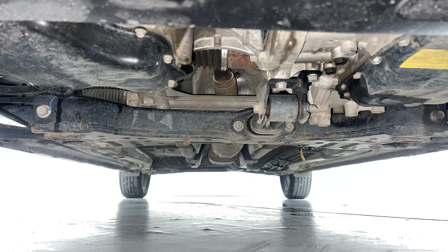 Used 2025 Hyundai i20 Sportz (O) 1.2 IVT Petrol Automatic extra FRONT LEFT UNDERBODY VIEW