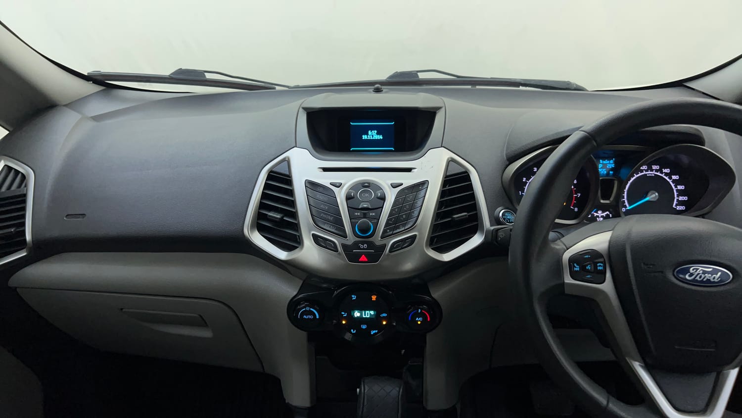 Used 2016 Ford EcoSport Titanium 1.5L Ti-VCT AT Petrol Automatic interior MUSIC SYSTEM & AC CONTROL VIEW