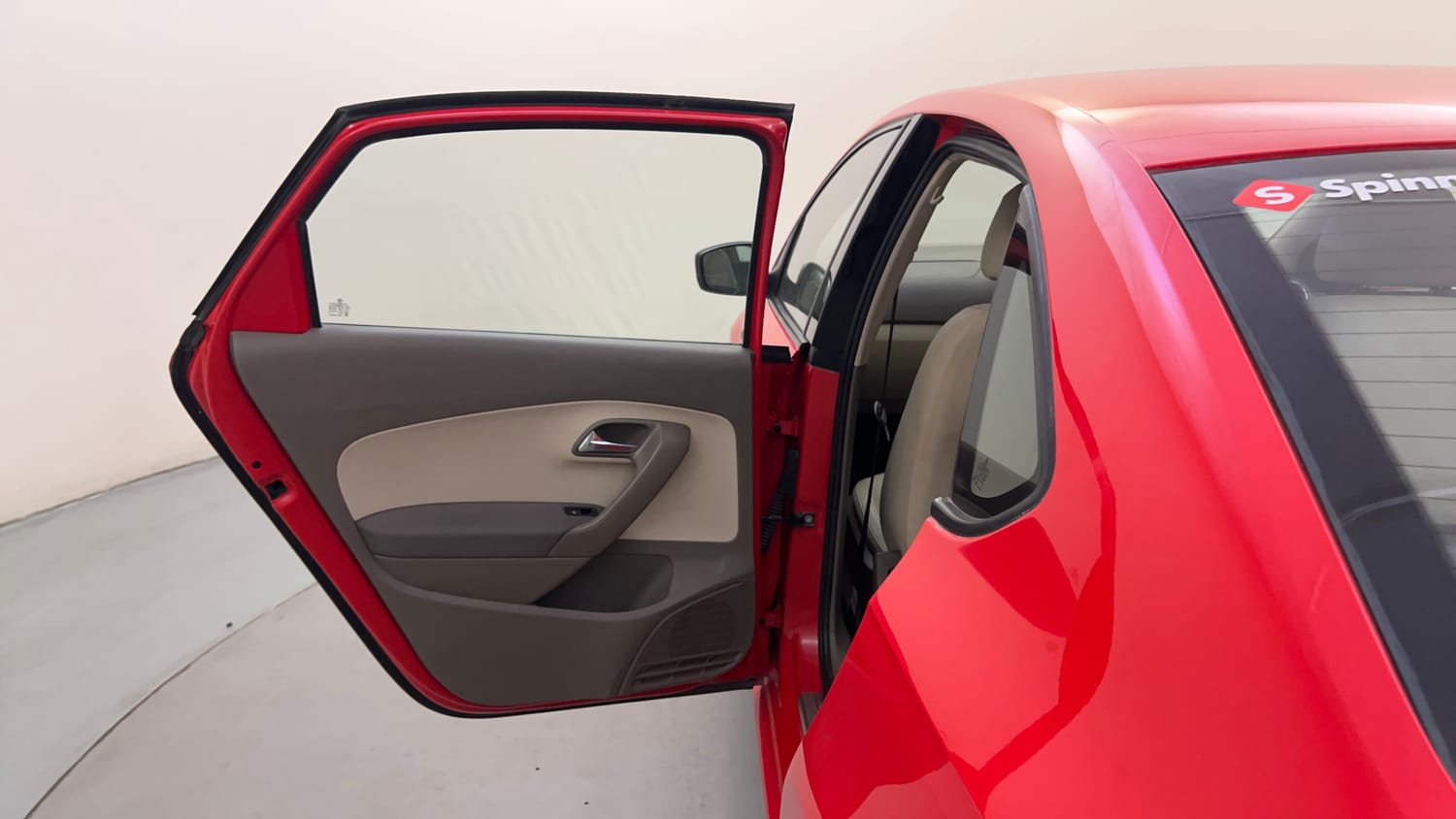 Used 2015 Skoda Rapid 1.6 MPI Elegance Plus Petrol Manual interior LEFT REAR DOOR OPEN VIEW
