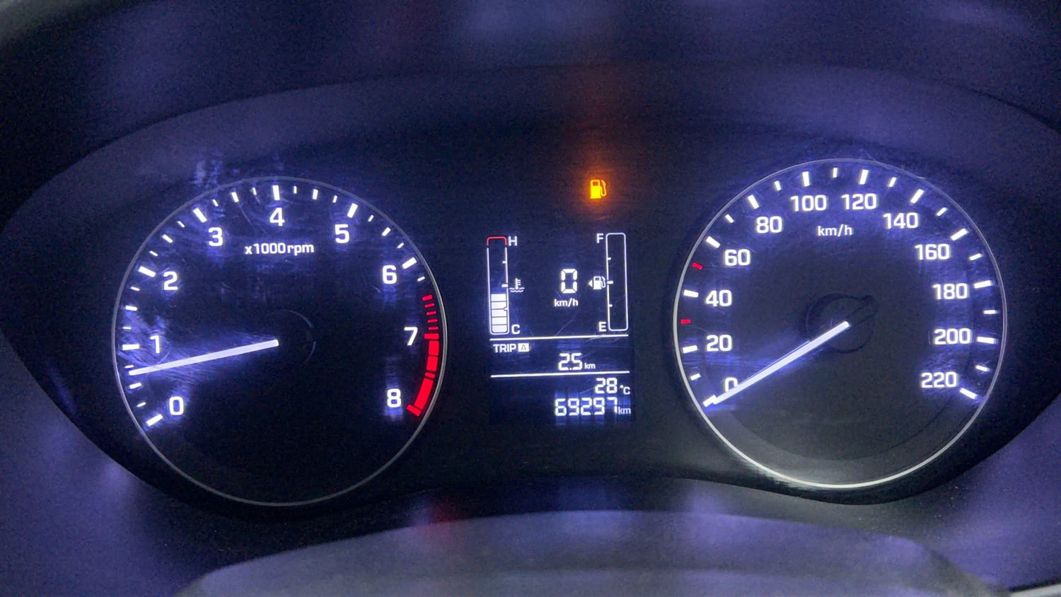 Used 2017 Hyundai Elite i20 Asta 1.2 Petrol Manual interior CLUSTERMETER VIEW