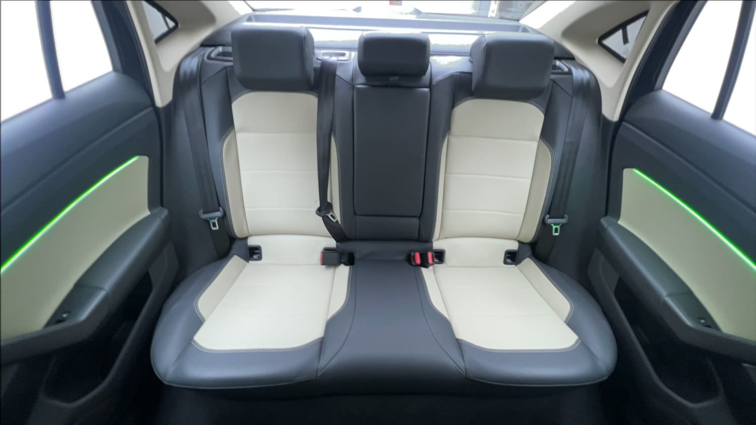 Used 2022 Skoda Slavia Style 1.0L TSI MT Petrol Manual interior REAR SEAT CONDITION VIEW