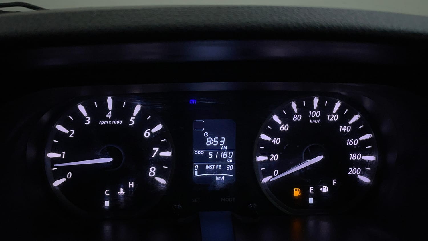Used 2015 Tata Zest XM Petrol Petrol Manual interior CLUSTERMETER VIEW