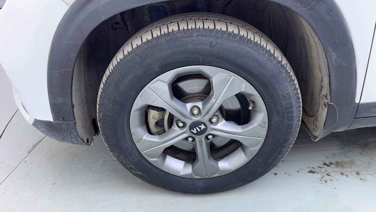 Used 2020 Kia Seltos HTK Plus 1.5 Diesel Diesel Manual tyres LEFT FRONT TYRE RIM VIEW