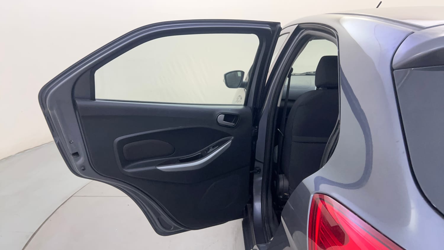 Used 2016 Ford Figo Trend 1.2 Ti-VCT Petrol Manual interior LEFT REAR DOOR OPEN VIEW