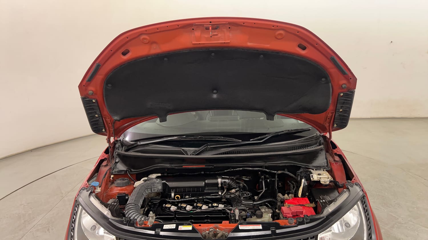 Used 2017 Maruti Suzuki Ignis Delta 1.2 AMT Petrol Automatic engine ENGINE & BONNET OPEN FRONT VIEW