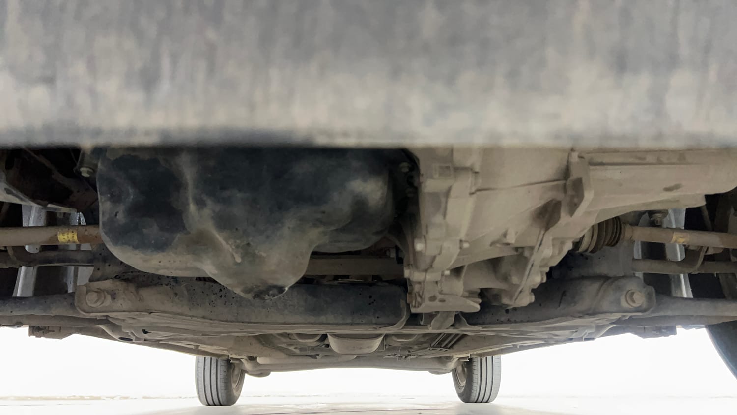 Used 2019 Ford Figo Titanium 1.2 Ti-VCT MT Petrol Manual extra FRONT LEFT UNDERBODY VIEW
