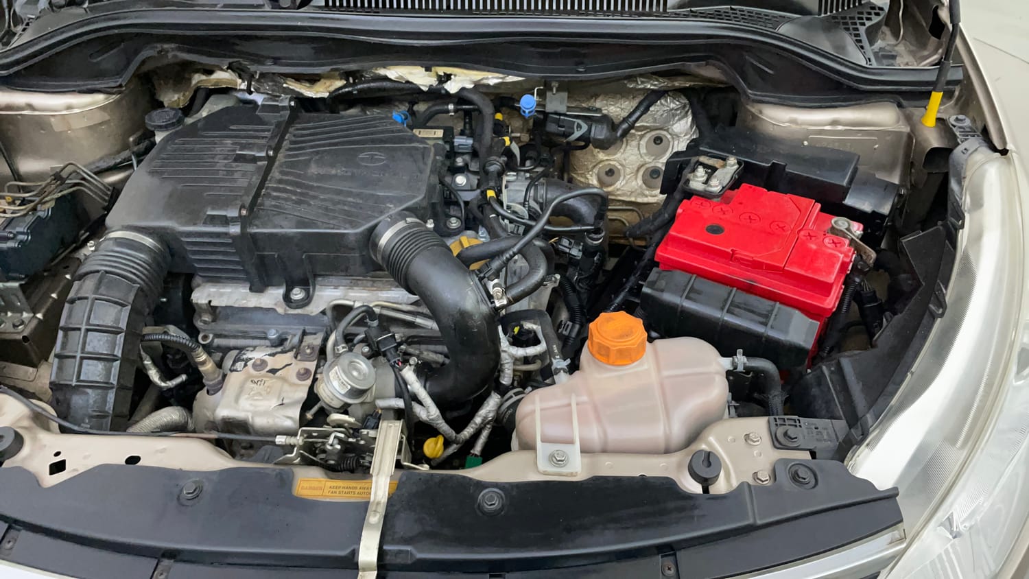 Used 2015 Tata Zest XM Petrol Petrol Manual engine ENGINE LEFT SIDE VIEW