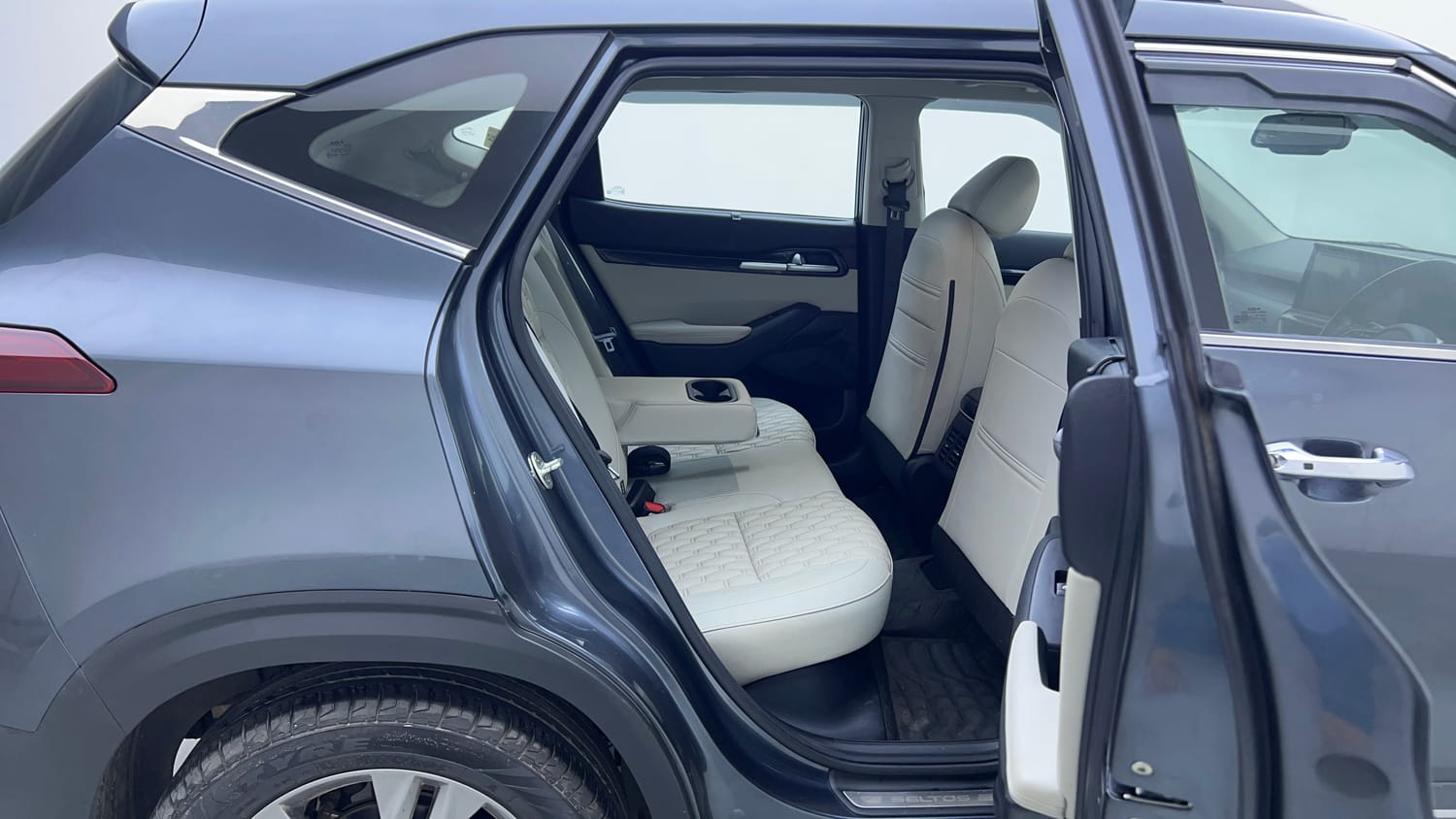 Used 2022 kia Seltos HTX 1.5 IVT Petrol Automatic interior RIGHT SIDE REAR DOOR CABIN VIEW