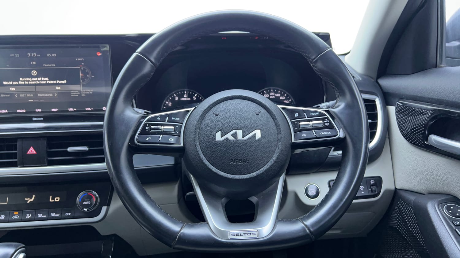 Used 2022 kia Seltos HTX 1.5 IVT Petrol Automatic interior STEERING VIEW
