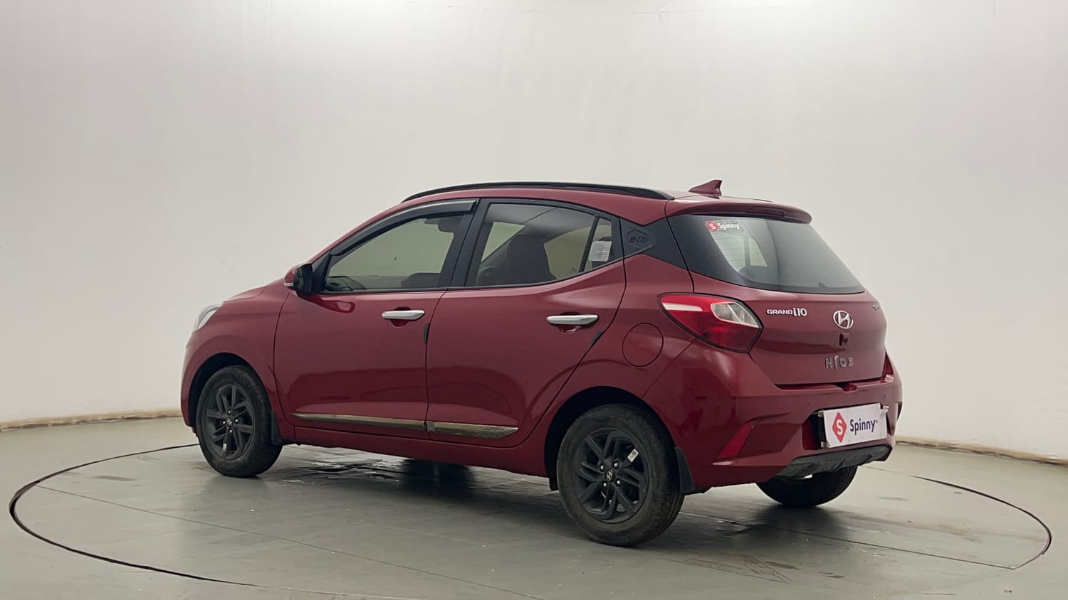 Used 2022 Hyundai Grand i10 Nios Sportz AMT 1.2 Kappa VTVT Petrol Automatic exterior LEFT REAR CORNER VIEW