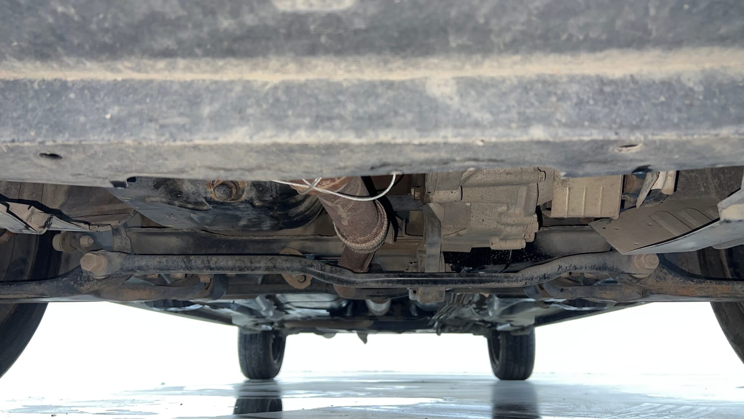 Used 2024 Tata Tigor XZA Plus iCNG Cng Automatic extra FRONT LEFT UNDERBODY VIEW