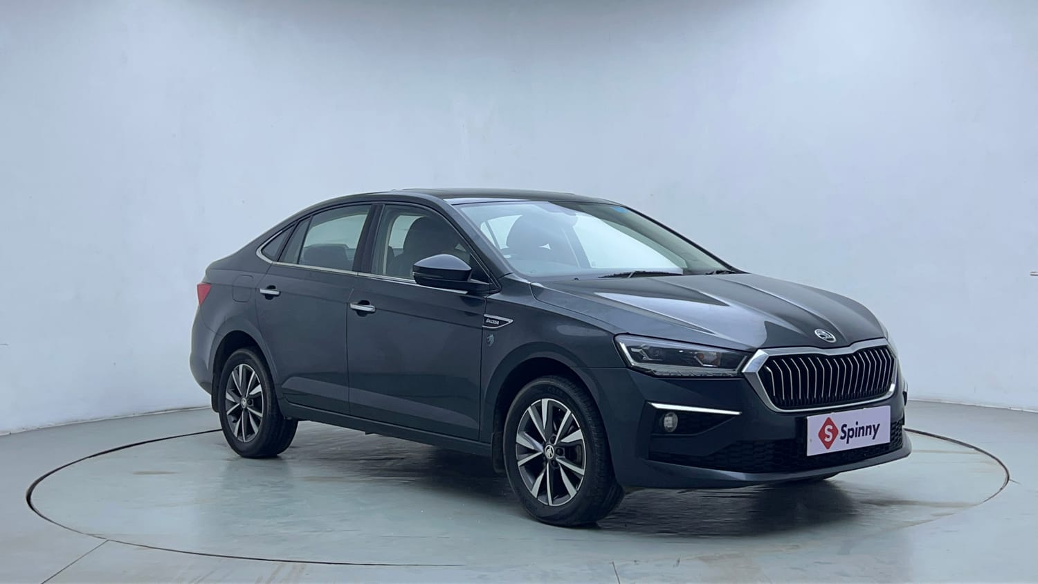 Used 2022 Skoda Slavia Style 1.0L TSI MT Petrol Manual exterior RIGHT FRONT CORNER VIEW