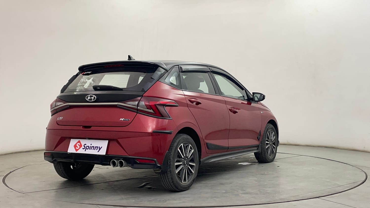 Used 2022 Hyundai i20 N Line N8 1.0 Turbo DCT Dual Tone Petrol Automatic exterior RIGHT REAR CORNER VIEW