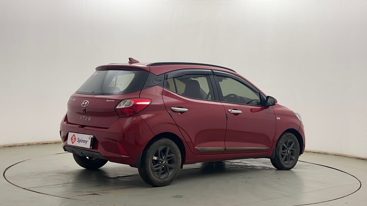 Used 2022 Hyundai Grand i10 Nios Sportz AMT 1.2 Kappa VTVT Petrol Automatic exterior RIGHT REAR CORNER VIEW