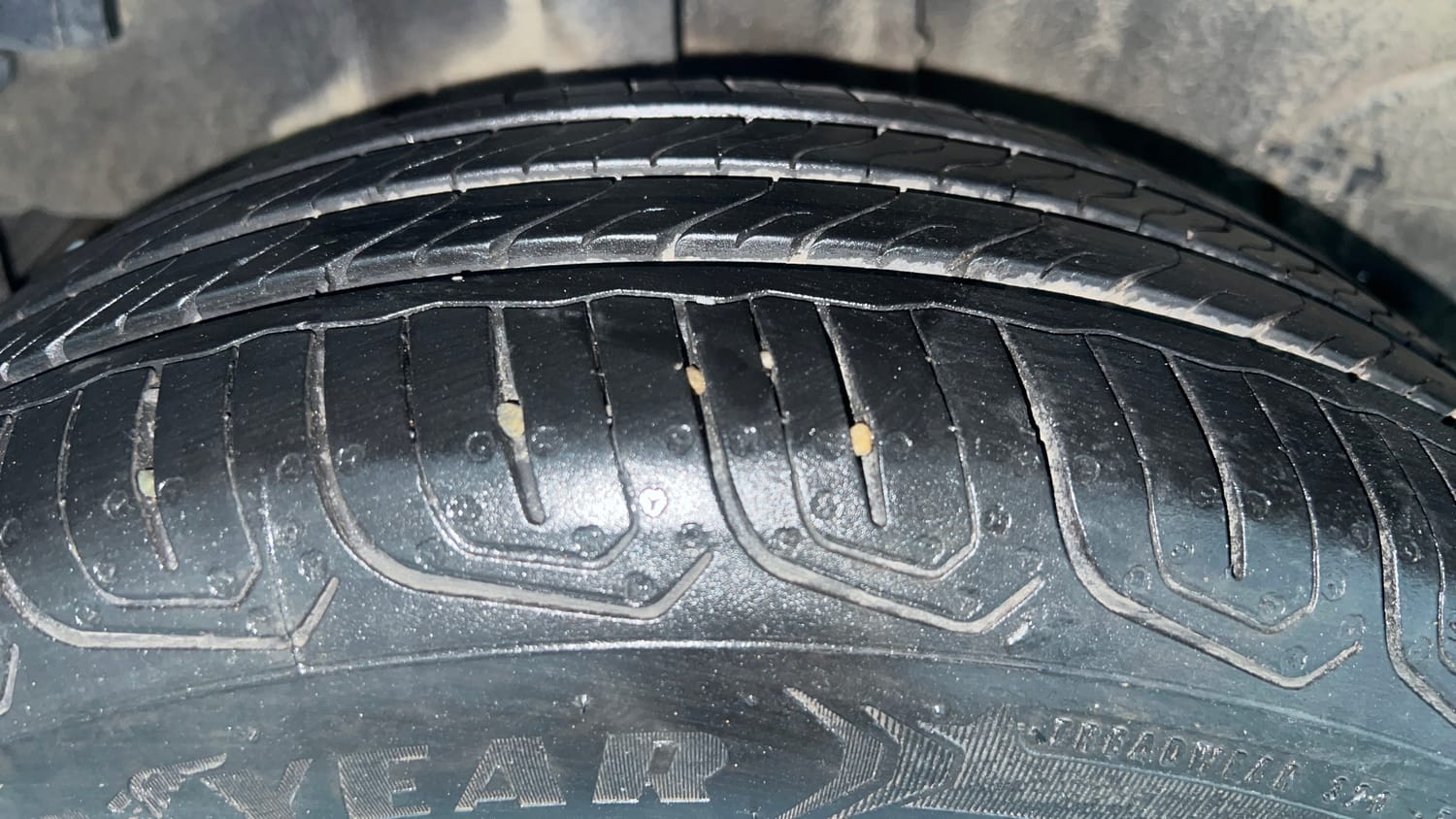 Used 2024 Tata Tiago XT Petrol Manual tyres RIGHT REAR TYRE TREAD VIEW