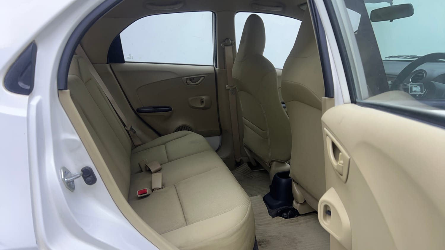 Used 2013 Honda Brio S MT Petrol Manual interior RIGHT SIDE REAR DOOR CABIN VIEW