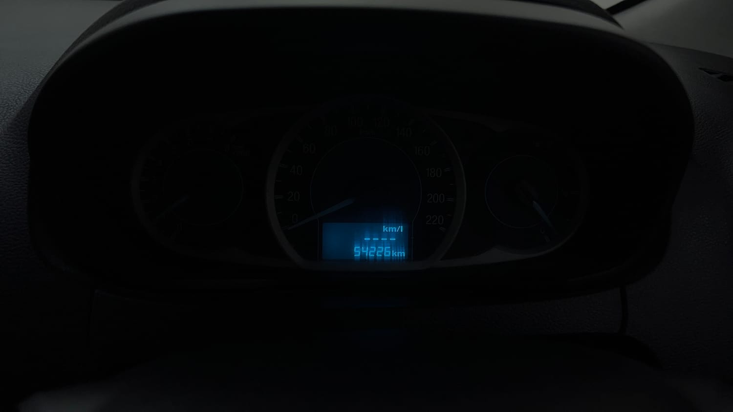 Used 2016 Ford Figo Trend 1.2 Ti-VCT Petrol Manual interior CLUSTERMETER VIEW