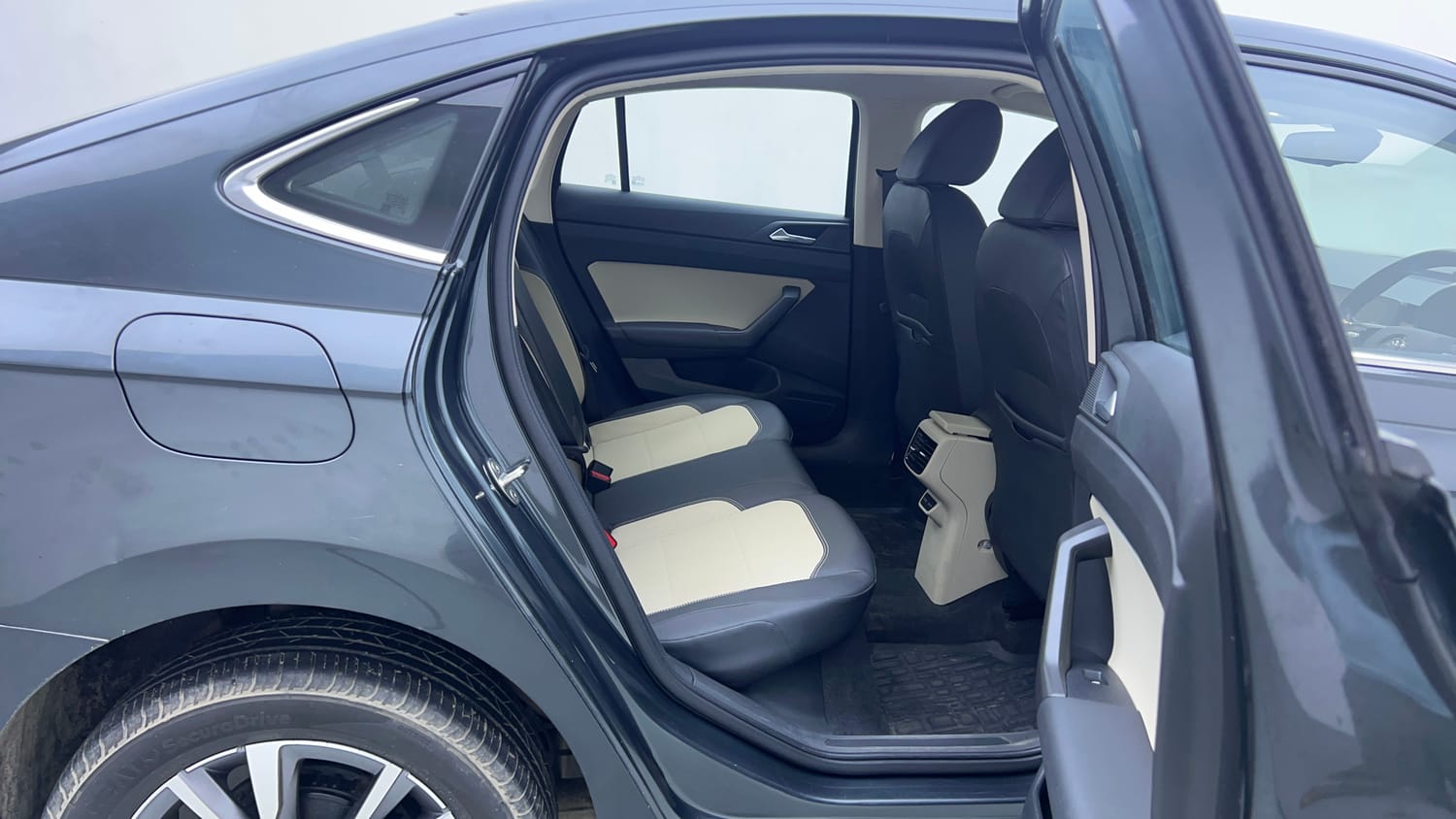 Used 2022 Skoda Slavia Style 1.0L TSI MT Petrol Manual interior RIGHT SIDE REAR DOOR CABIN VIEW