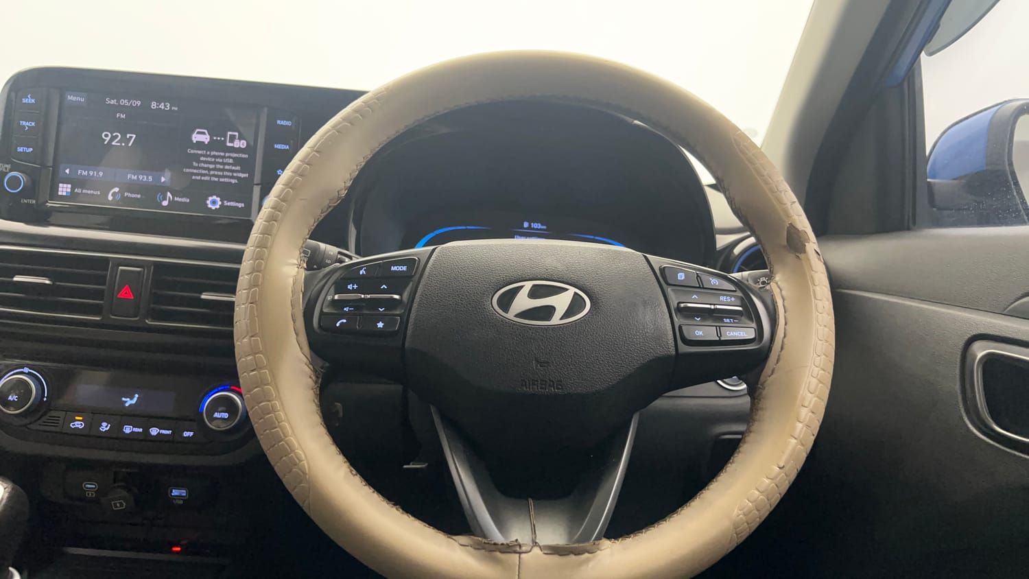 Used 2023 Hyundai Exter SX (O) 1.2 MT Petrol Manual interior STEERING VIEW