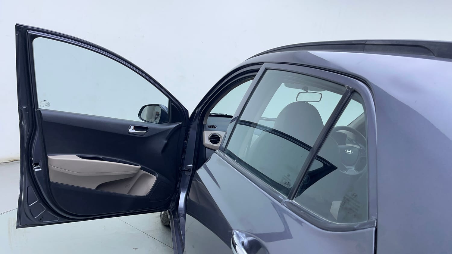 Used 2016 Hyundai Grand i10 Asta AT 1.2 Kappa VTVT Petrol Automatic interior LEFT FRONT DOOR OPEN VIEW