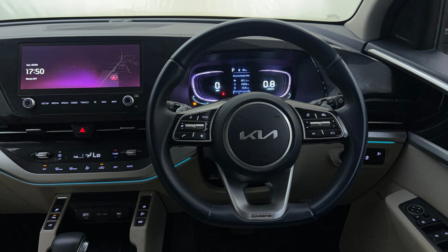Used 2022 Kia Carens Luxury Plus 1.5 Diesel 6 STR Diesel Automatic interior STEERING VIEW