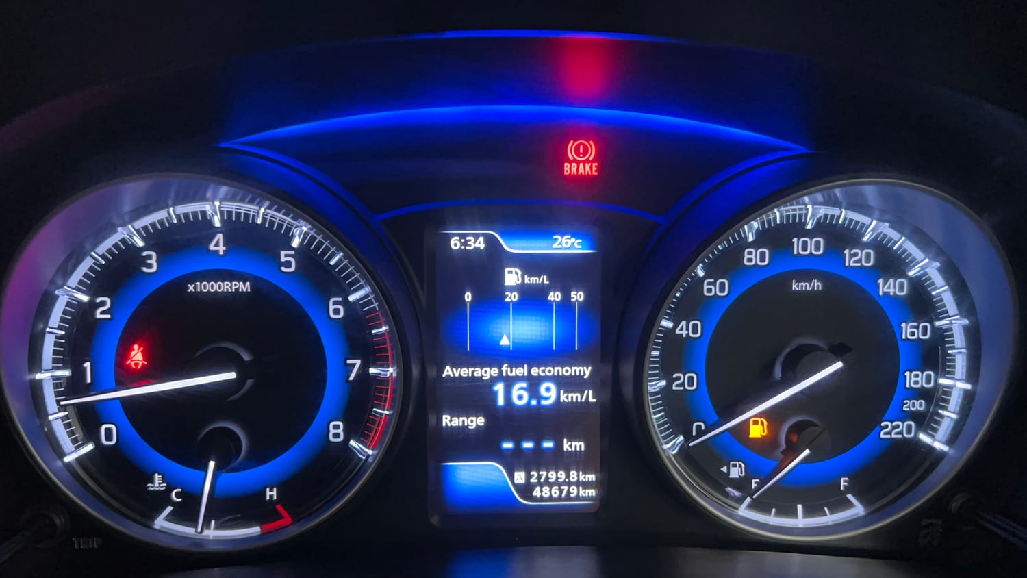 Used 2020 Maruti Suzuki Baleno Zeta Petrol Manual interior CLUSTERMETER VIEW