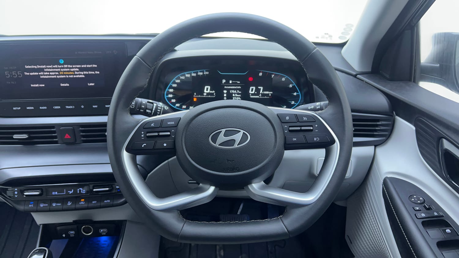 Used 2024 Hyundai New i20 Asta (O) 1.2 IVT Petrol Automatic interior STEERING VIEW