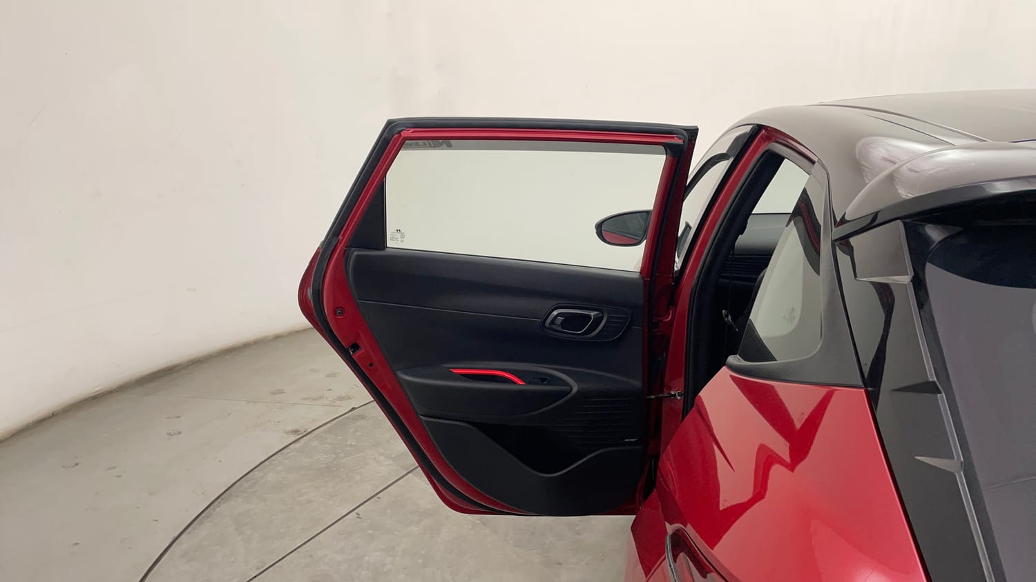 Used 2022 Hyundai i20 N Line N8 1.0 Turbo DCT Dual Tone Petrol Automatic interior LEFT REAR DOOR OPEN VIEW