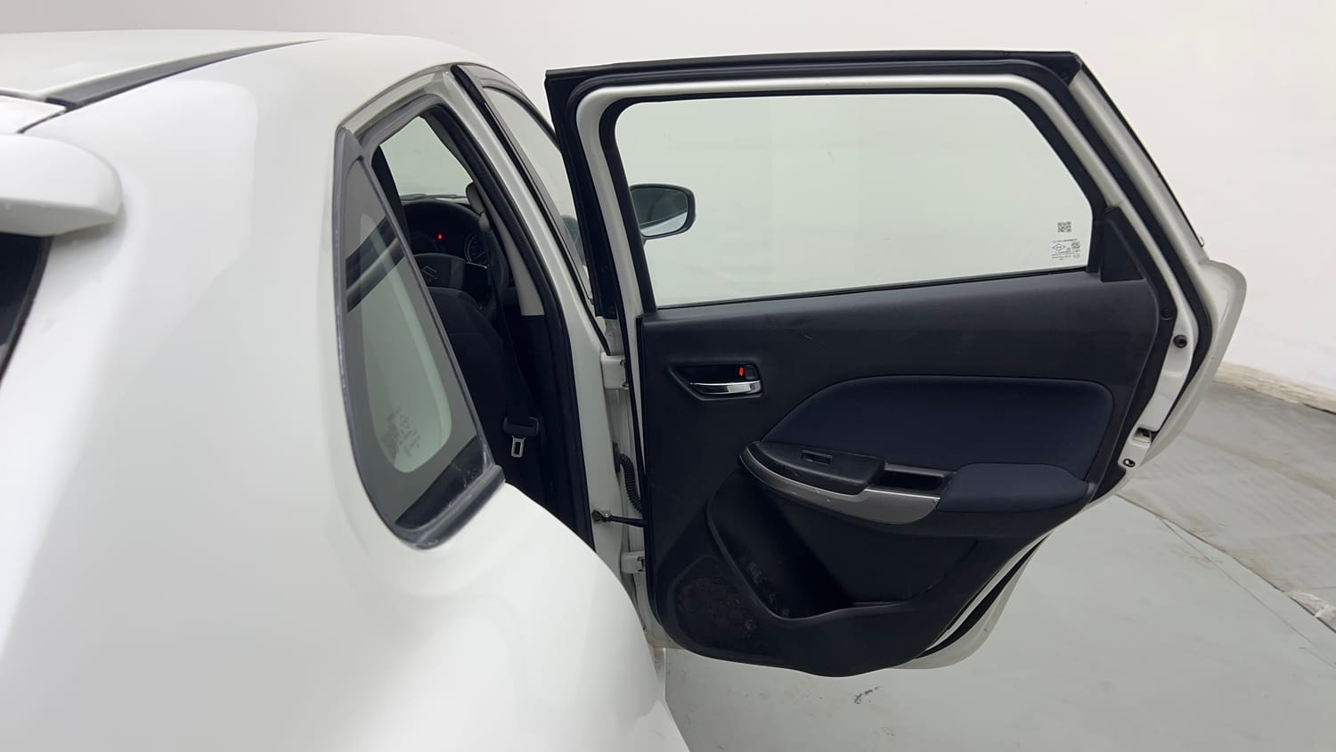 Used 2021 Maruti Suzuki Baleno Delta Petrol+CNG (Outside Fitted) Cng Manual interior RIGHT REAR DOOR OPEN VIEW