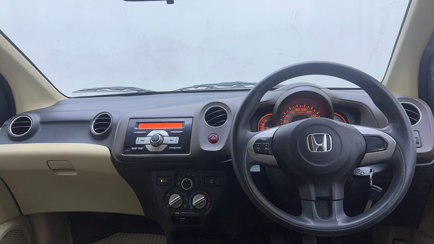 Used 2013 Honda Brio S MT Petrol Manual interior DASHBOARD VIEW