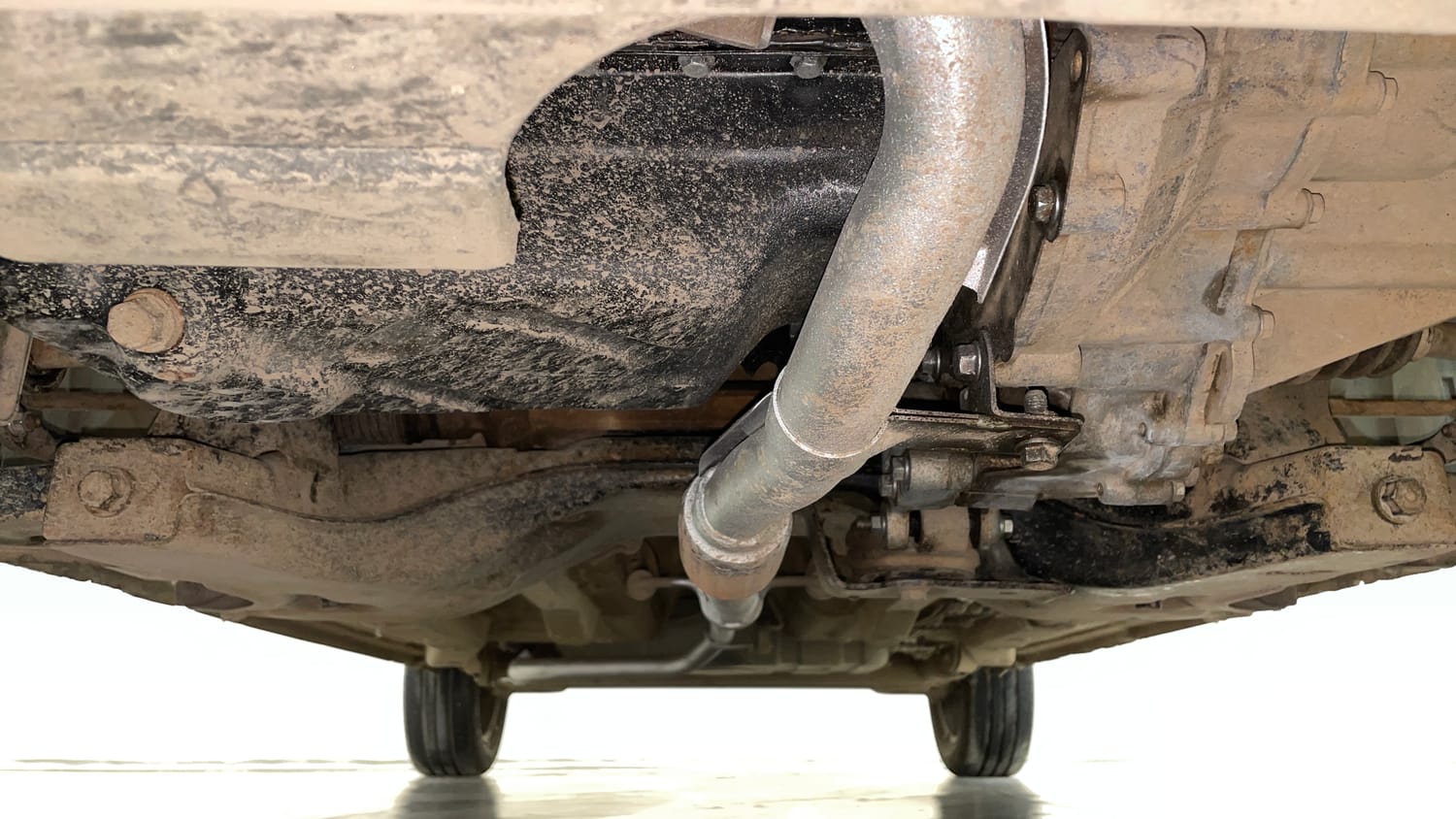 Used 2015 Tata Zest XM Petrol Petrol Manual extra FRONT LEFT UNDERBODY VIEW