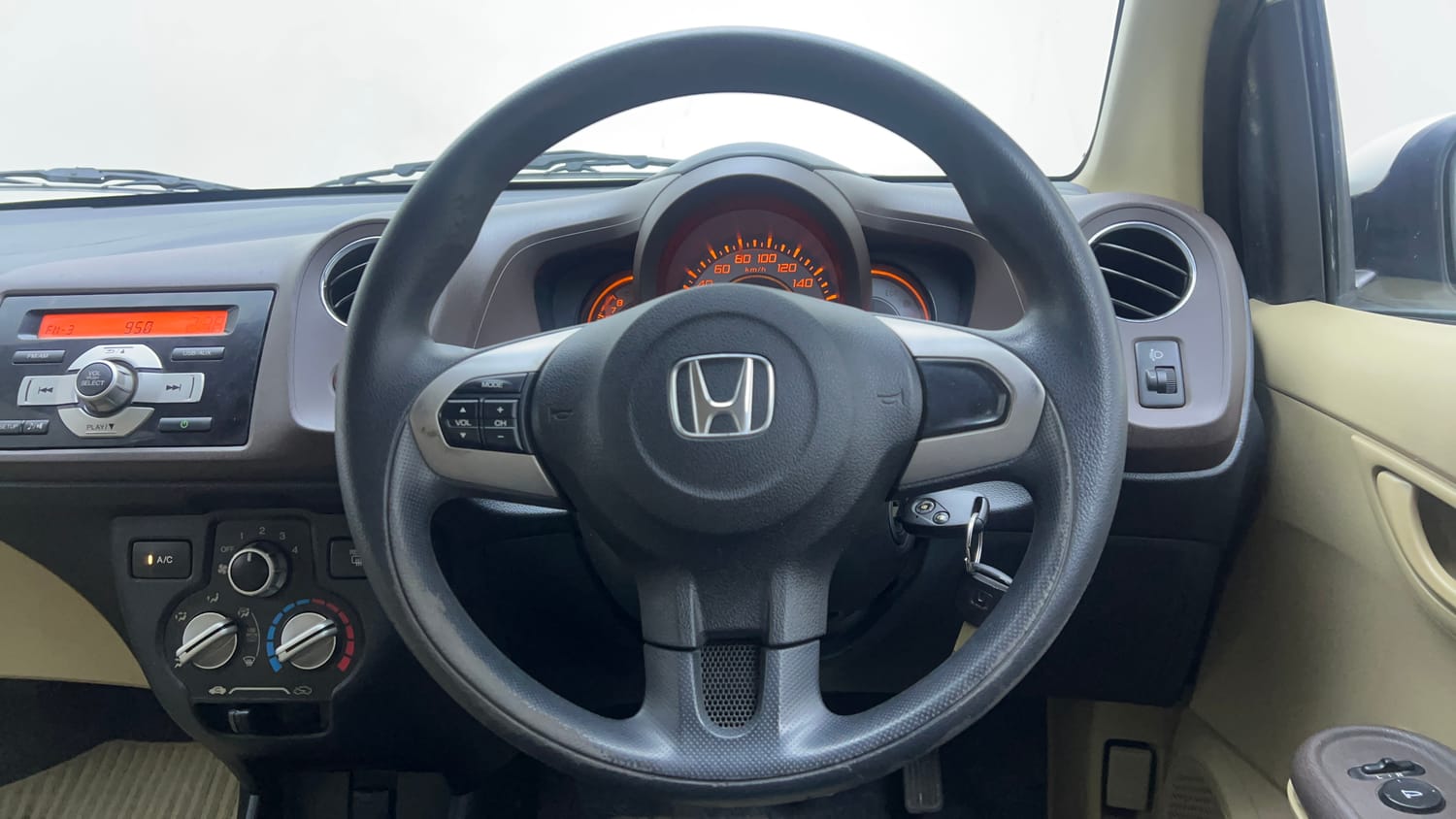 Used 2013 Honda Brio S MT Petrol Manual interior STEERING VIEW