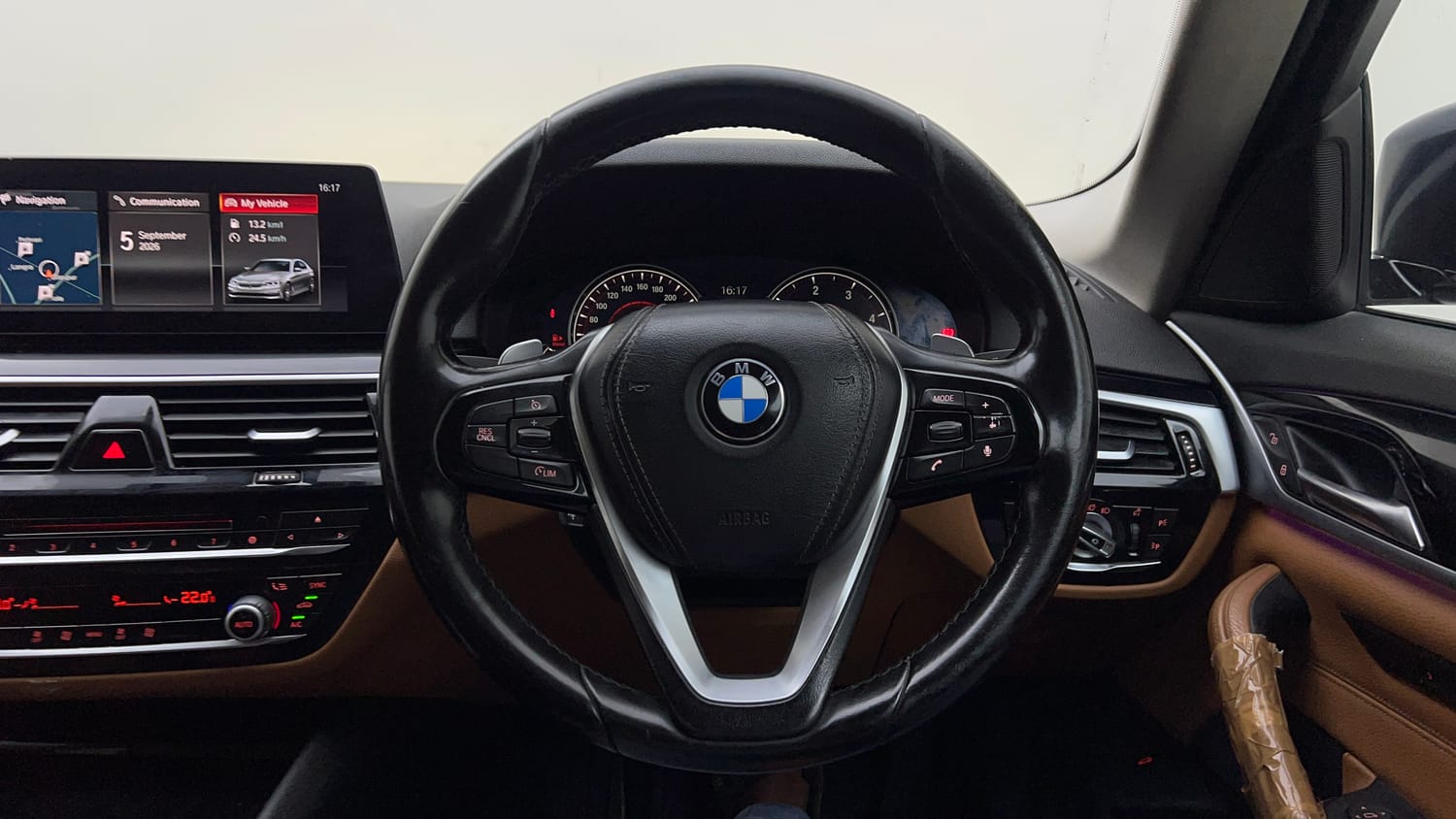Used 2018 BMW 5 Series 520d Luxury Line Diesel Automatic interior STEERING VIEW