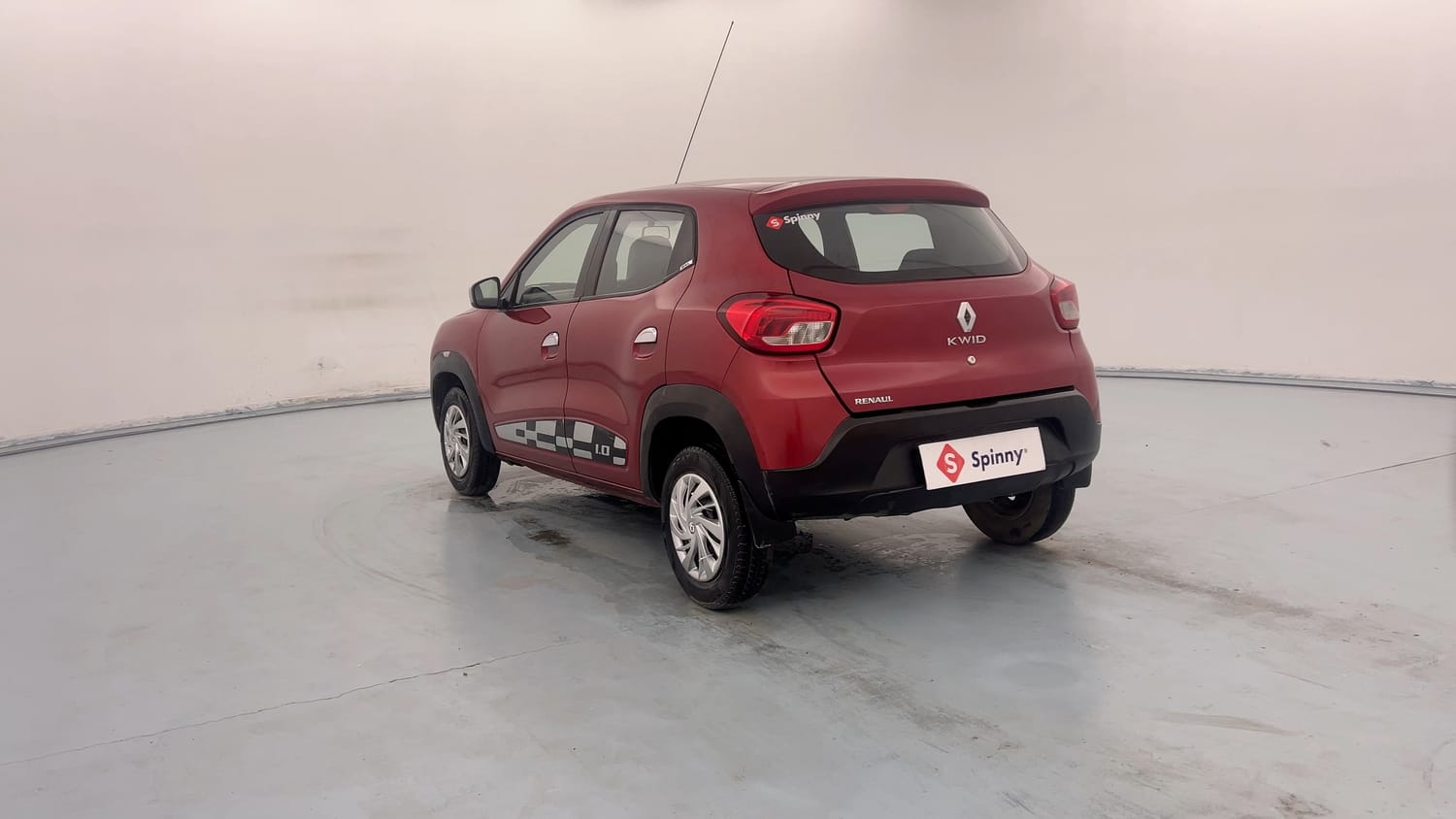 Used 2018 Renault Kwid 1.0 RXL Petrol Manual exterior LEFT REAR CORNER VIEW