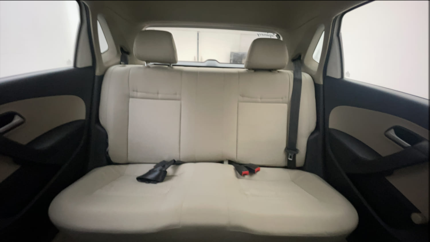 Used 2013 Volkswagen Polo Trendline 1.2L (P) Petrol Manual interior REAR SEAT CONDITION VIEW