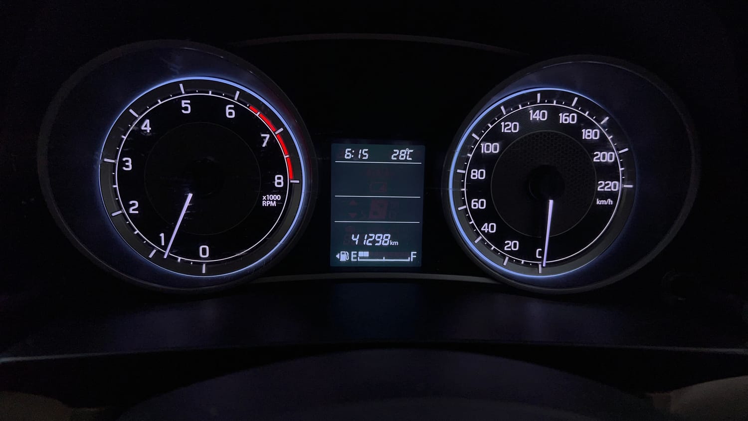 Used 2018 Maruti Suzuki Dzire ZXi Petrol Manual interior CLUSTERMETER VIEW