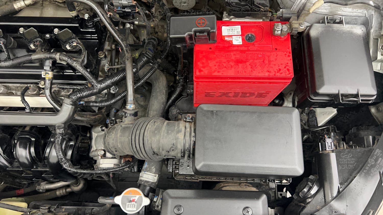 Used 2018 Hyundai Elite i20 Asta 1.2 (O) Petrol Manual engine ENGINE LEFT SIDE VIEW