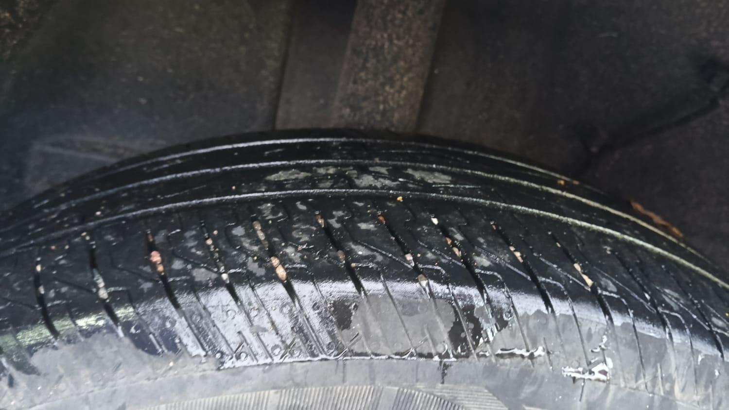 Used 2024 Tata Punch Pure iCNG Cng Manual tyres RIGHT REAR TYRE TREAD VIEW