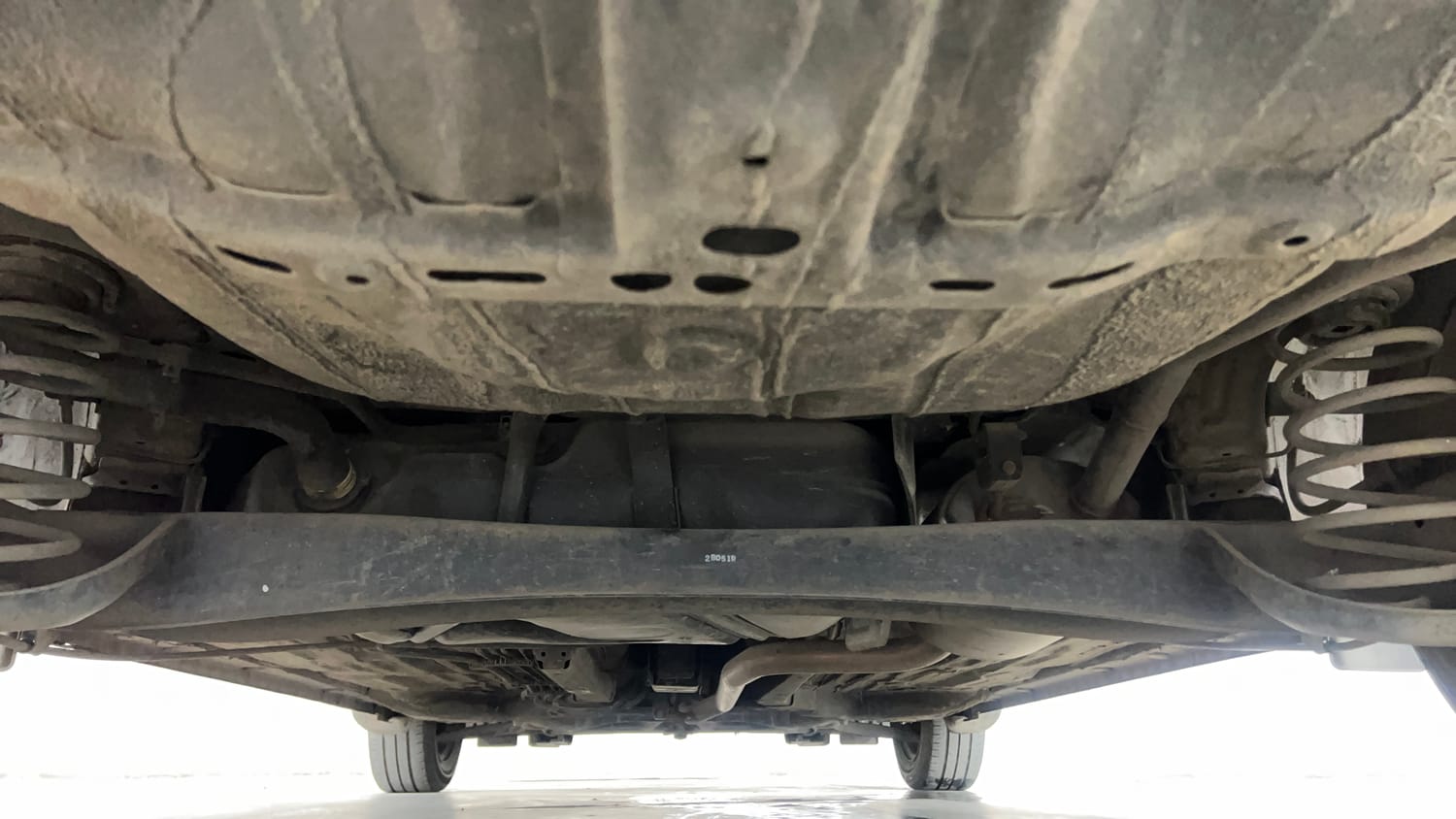 Used 2018 Honda Amaze 1.2 S CVT Petrol Petrol Automatic extra REAR UNDERBODY VIEW (TAKEN FROM REAR)