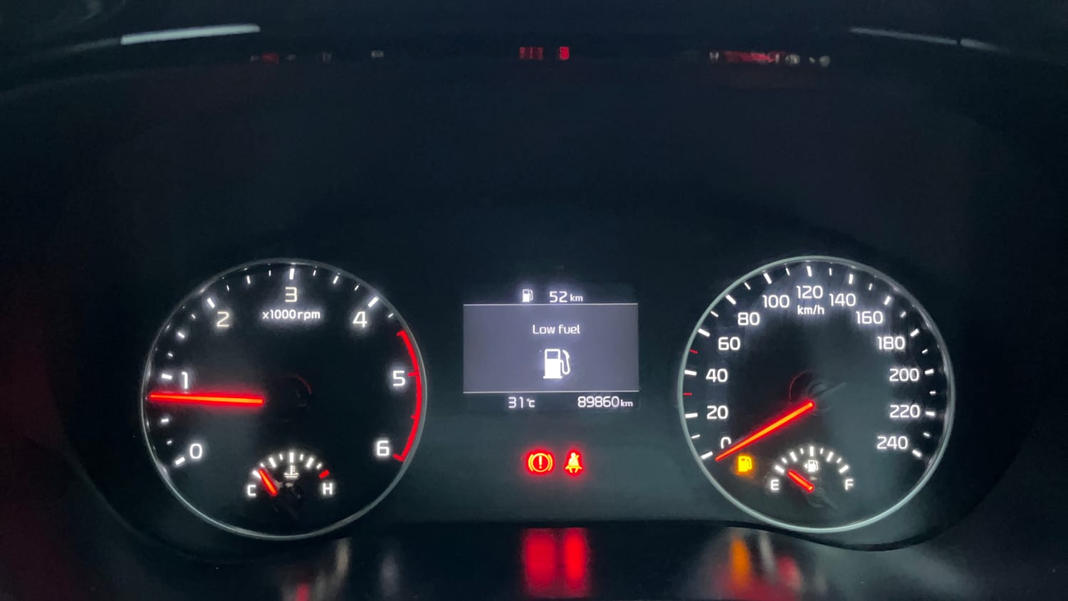 Used 2020 Kia Seltos HTK Plus 1.5 Diesel Diesel Manual interior CLUSTERMETER VIEW