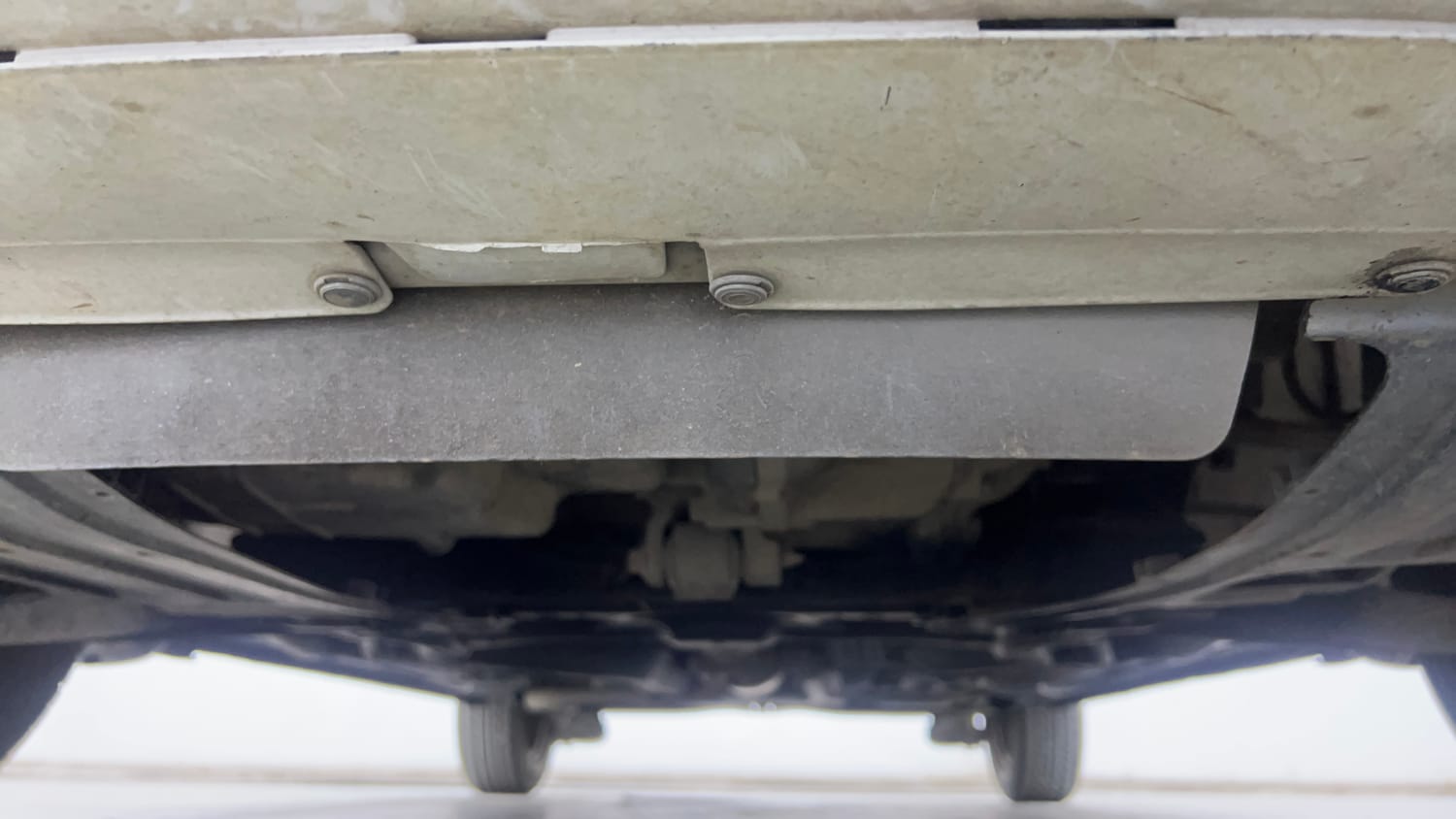 Used 2013 Honda Brio S MT Petrol Manual extra FRONT LEFT UNDERBODY VIEW