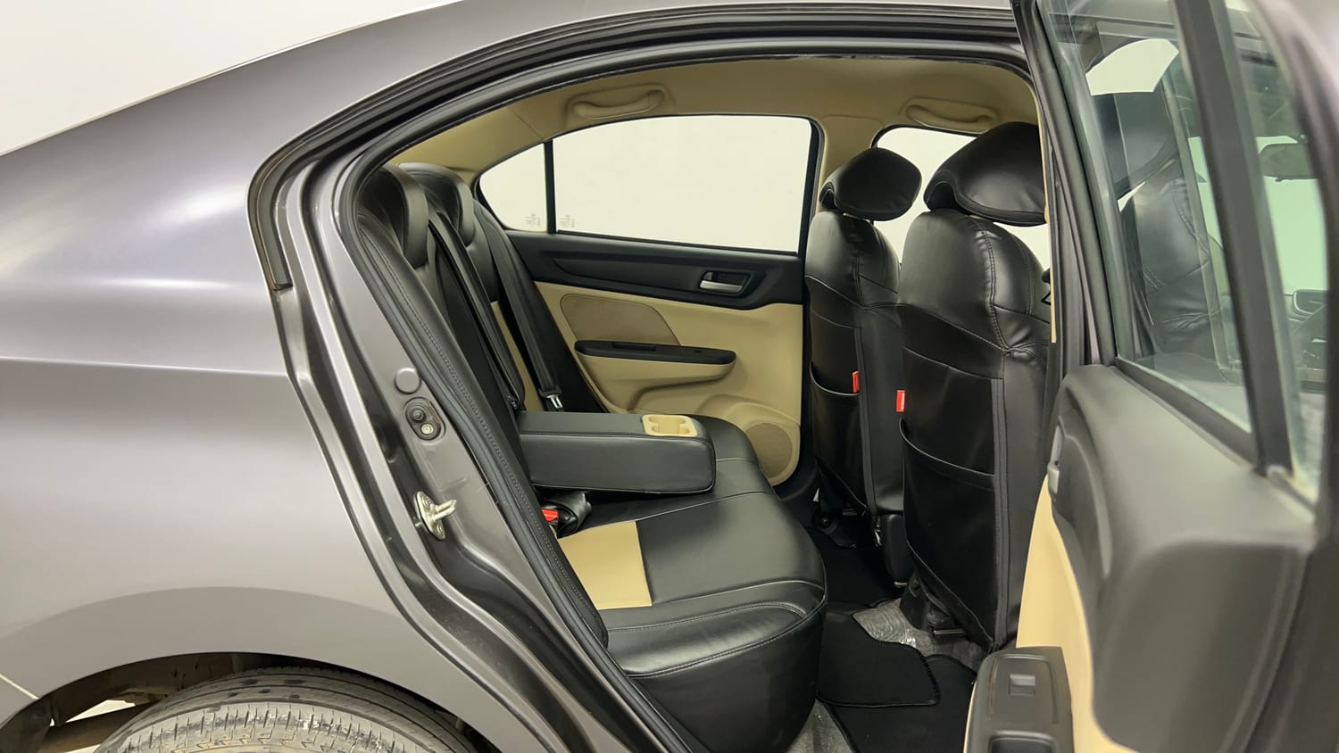 Used 2018 Honda Amaze 1.2 S CVT Petrol Petrol Automatic interior RIGHT SIDE REAR DOOR CABIN VIEW