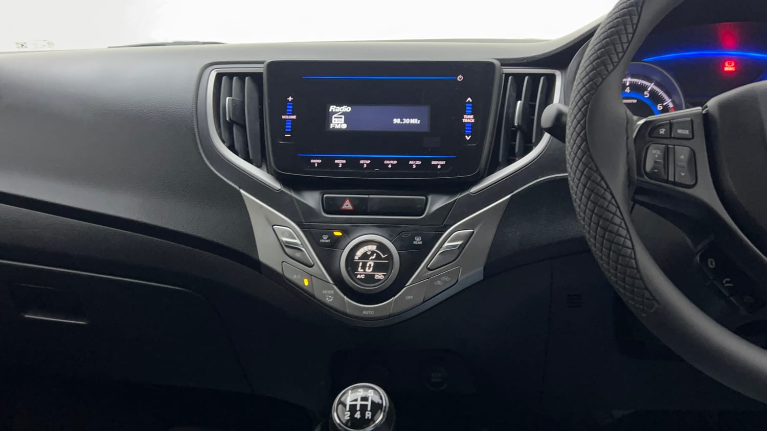 Used 2021 Maruti Suzuki Baleno Delta Petrol+CNG (Outside Fitted) Cng Manual interior MUSIC SYSTEM & AC CONTROL VIEW