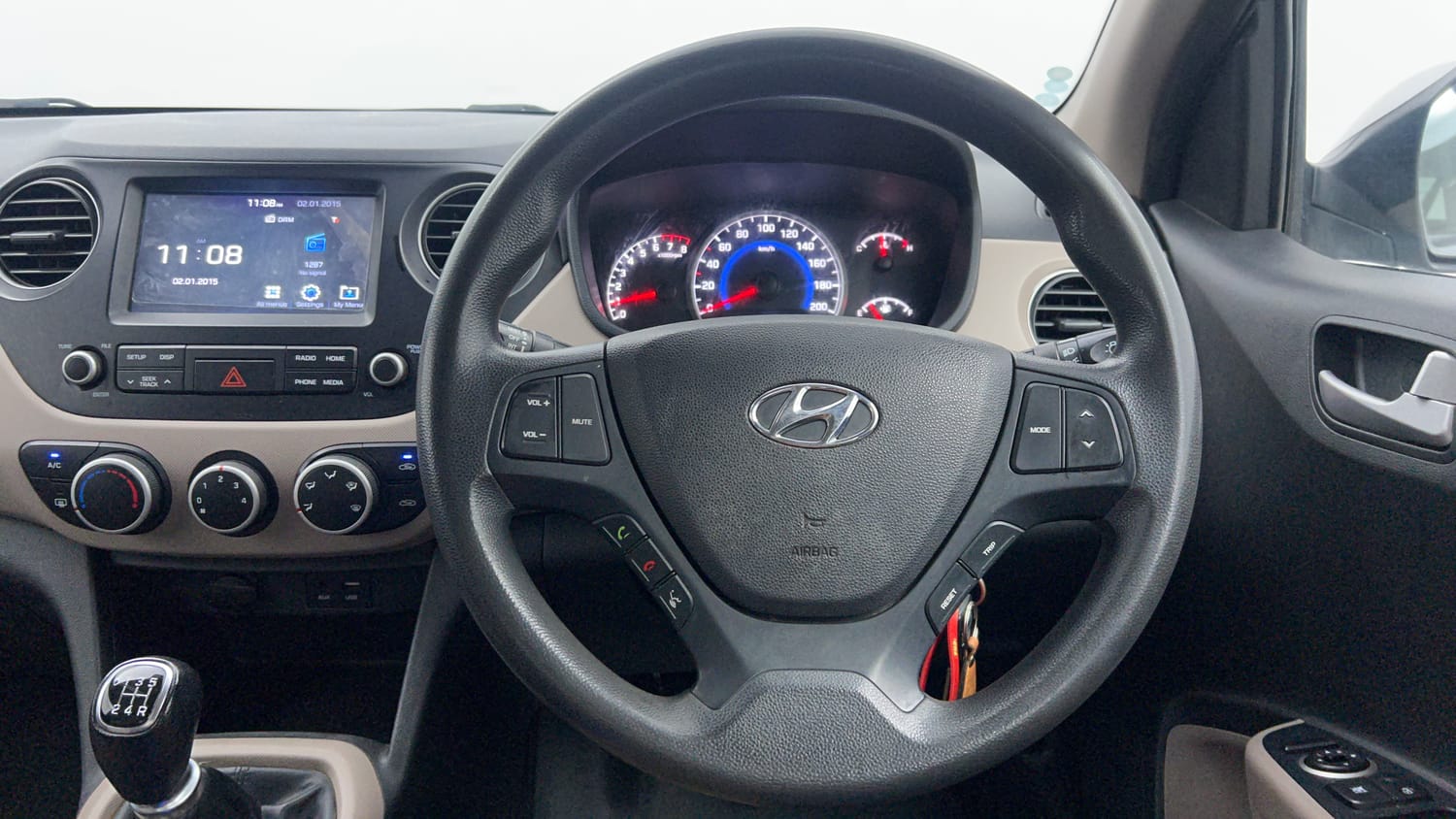 Used 2018 Hyundai Grand i10 Sportz 1.2 Kappa VTVT Petrol Manual interior STEERING VIEW