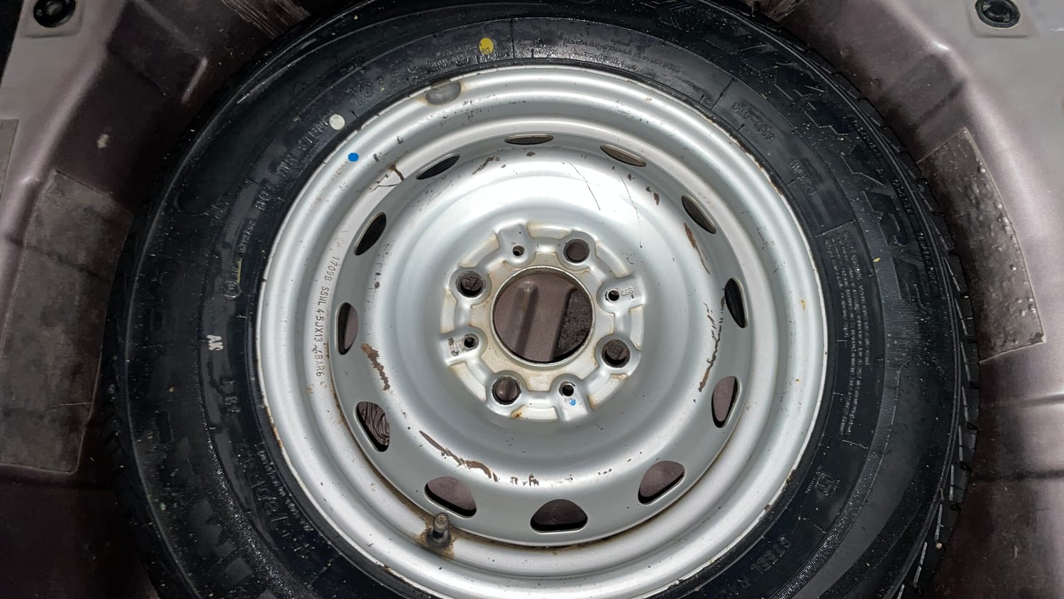 Used 2017 Tata Tiago Revotron XT Petrol Manual tyres SPARE TYRE VIEW